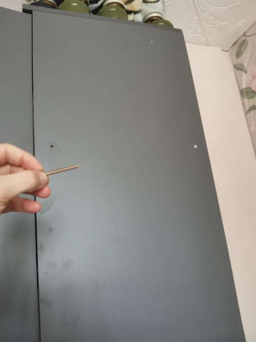 Фотография покупателя товара Шкаф – пенал «Соло», 400×490×2200 мм, цвет графит - Фото 61