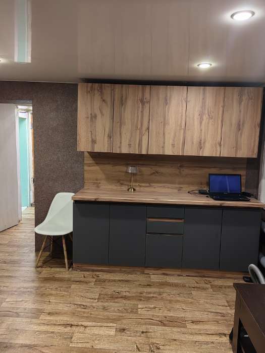 Фотография покупателя товара Кухонный гарнитур прямой «Венера», с столешницей, 2000 мм, цвет дуб вотан/графит софт - Фото 1