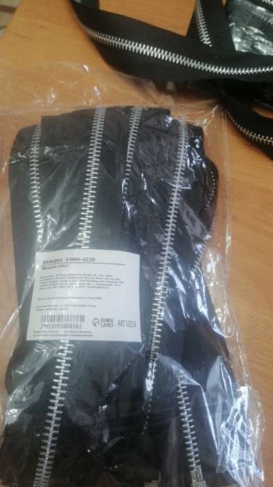 Фотография покупателя товара Молния металлическая, №5, 2 замка, разъёмная, замки автомат, 110 см, чёрная - Фото 4