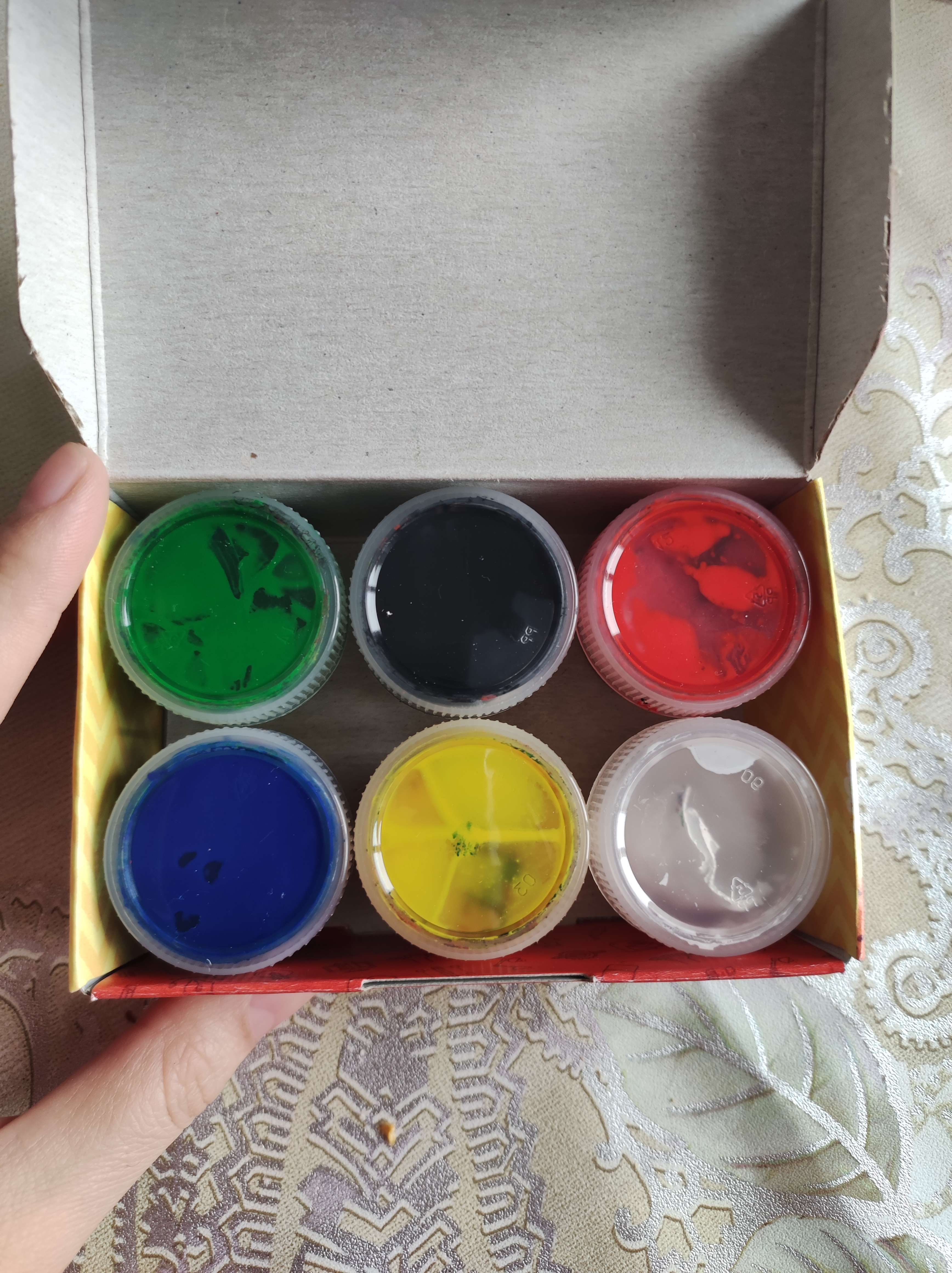 Фотография покупателя товара Краски пальчиковые набор 6 цветов x 20 мл Calligrata, для детей от 1 года - Фото 24