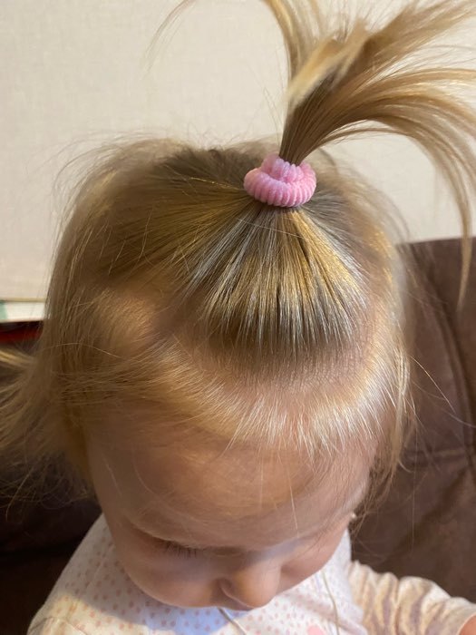 Фотография покупателя товара Резинка для волос "Махрушка" (набор 72 шт) 1,5 см, розовые оттенки - Фото 4