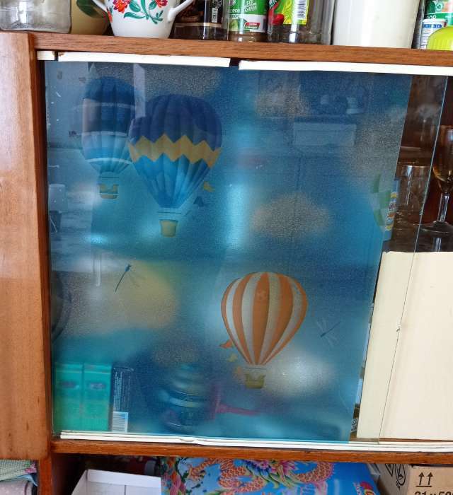 Фотография покупателя товара Витражная плёнка «Воздушные шары», 45×200 см - Фото 5