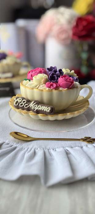 Фотография покупателя товара Десертная ложка Magistro «Клевер», длина 12.5 см, нержавеющая сталь, золотистая - Фото 2