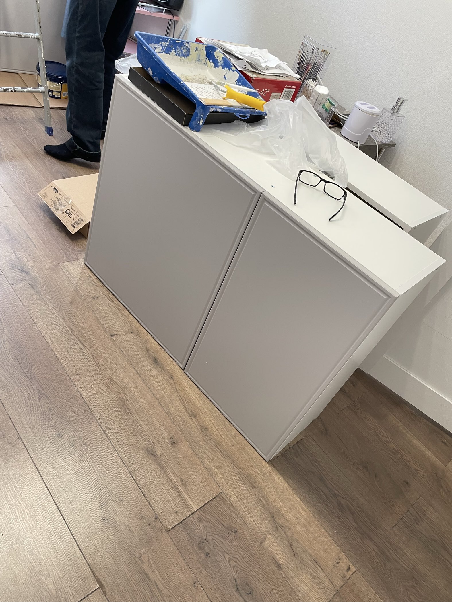 Фотография покупателя товара Кухонный гарнитур «Адель», 2000 мм, цвет белый/нео/мраморный берег - Фото 4