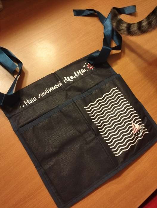 Фотография покупателя товара Органайзер для хранения вещей на детскую кроватку «Наш любимый малыш», 2 отделения - Фото 6