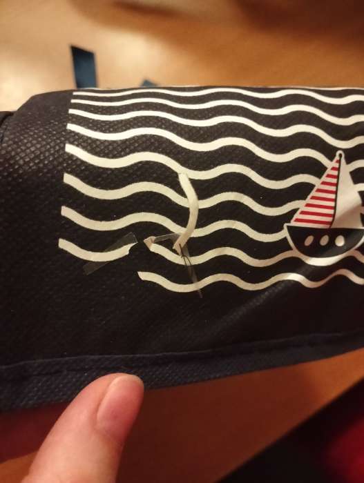 Фотография покупателя товара Органайзер для хранения вещей на детскую кроватку «Наш любимый малыш», 2 отделения - Фото 3