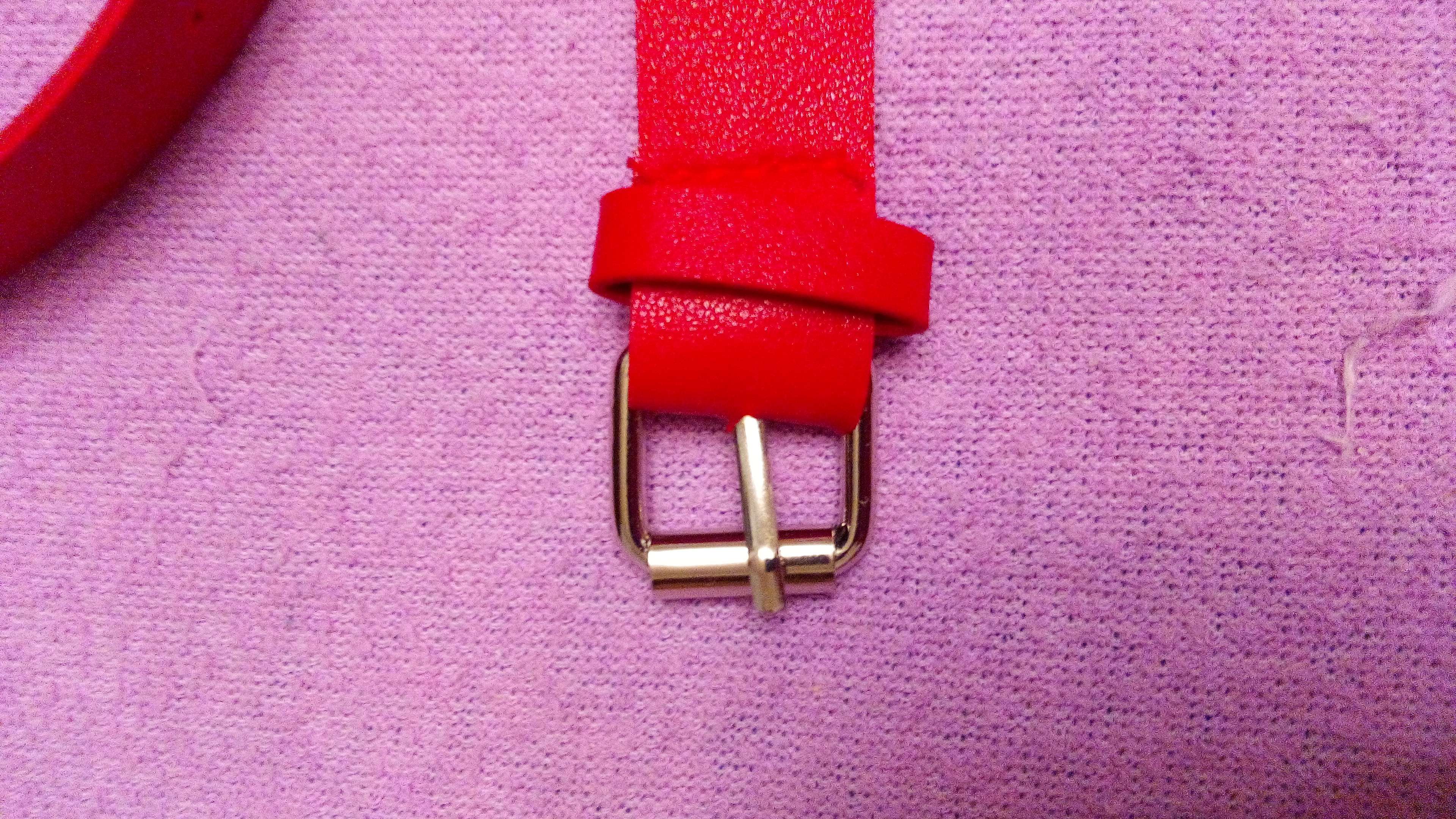 Фотография покупателя товара Сумка поясная с металлическим кольцом, 19х11см, SIMPLE is beautuful, цвет красный - Фото 4