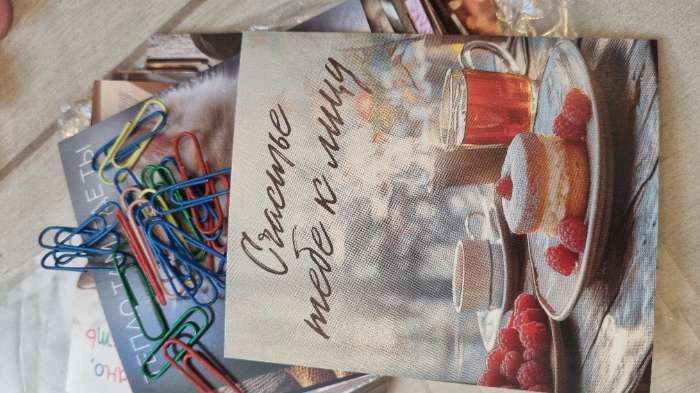 Фотография покупателя товара Открытки - мини в коробке со скрепками «Котики», набор 35 шт., 8×10 см - Фото 1