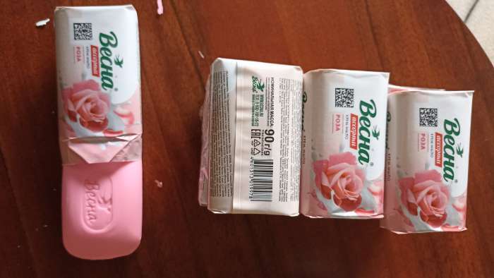 Фотография покупателя товара Мыло «Алоэ и овсяное молочко», 90 г - Фото 2