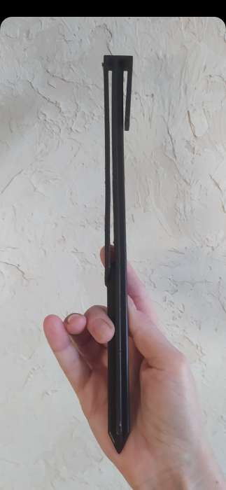Фотография покупателя товара Колышек для крепления бордюрной ленты, h = 30 см, набор 6 шт., коричневый - Фото 2