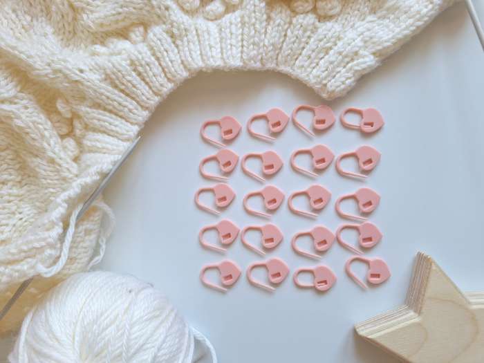 Фотография покупателя товара Набор маркеров для петель «Сердце», 2 см, 20 шт., розовый - Фото 3