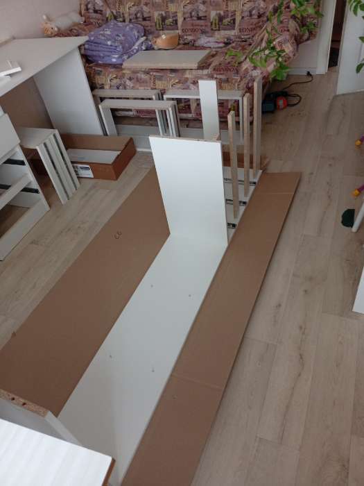 Фотография покупателя товара Стеллаж «Мадера», 600×340×1790 мм, цвет белый - Фото 4