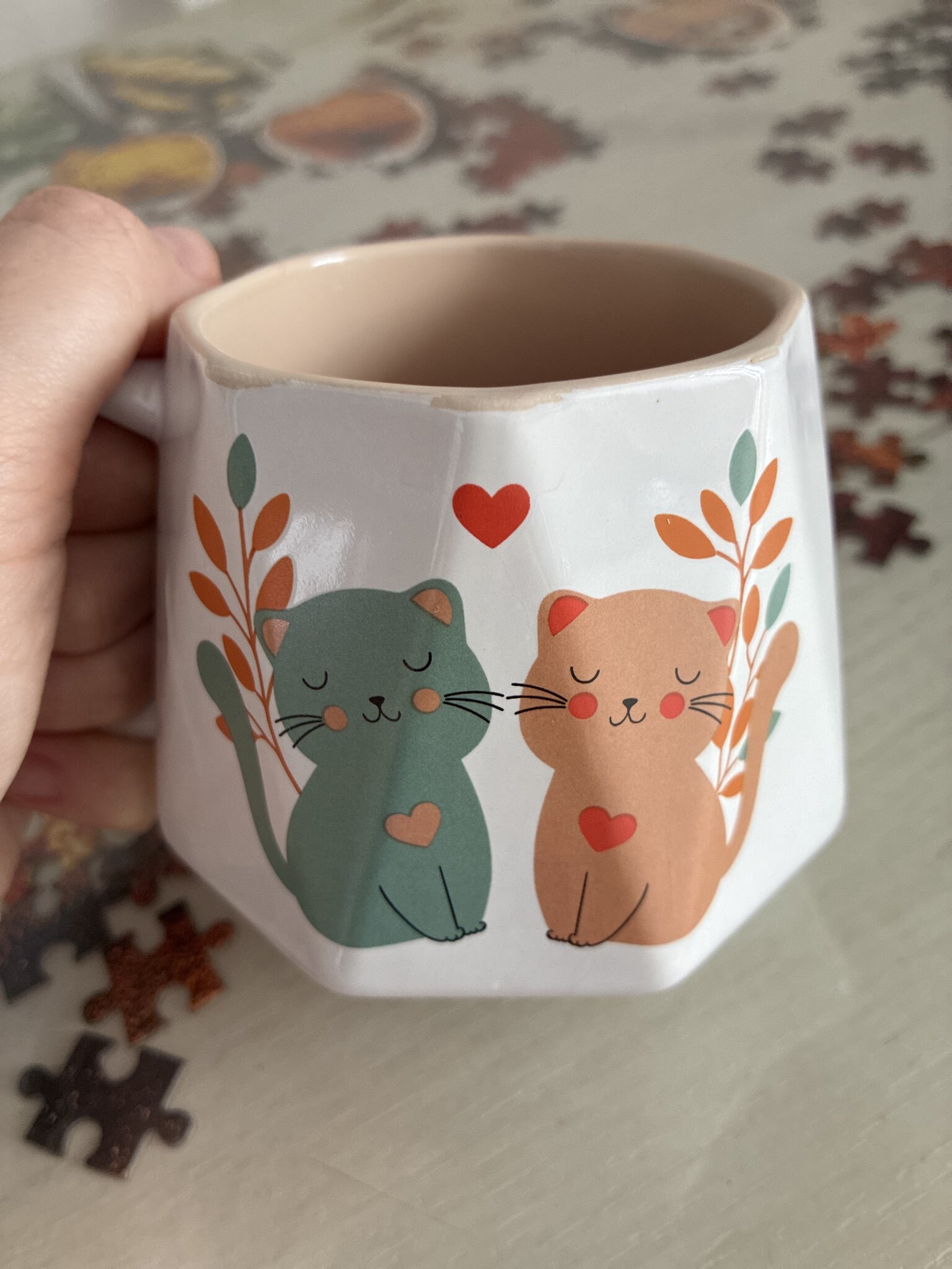 Фотография покупателя товара Кружка чайная керамическая «Только для тебя», 350 мл, МИКС - Фото 1