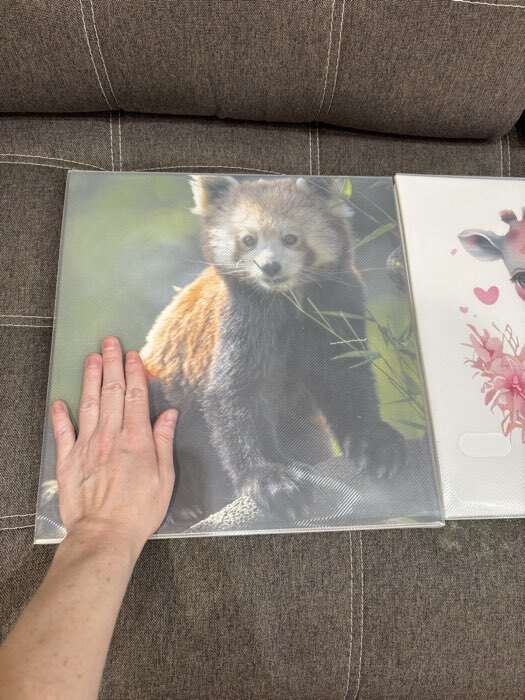 Фотография покупателя товара Фотоальбом магнитный на 20 листов «Красная панда», кожзам, в коробке, 2.6×32×33.5 см - Фото 1