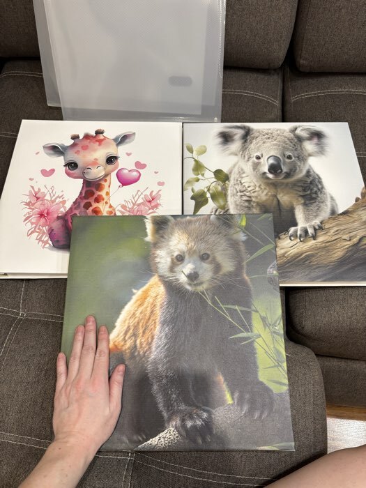 Фотография покупателя товара Фотоальбом магнитный на 20 листов «Красная панда», кожзам, в коробке, 2.6×32×33.5 см - Фото 4