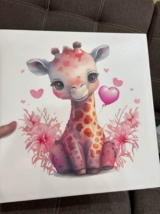 Фотография покупателя товара Фотоальбом магнитный на 20 листов «Малыш-жираф с сердечками», кожзам, в коробке, 2.6×32×33.5 см - Фото 1