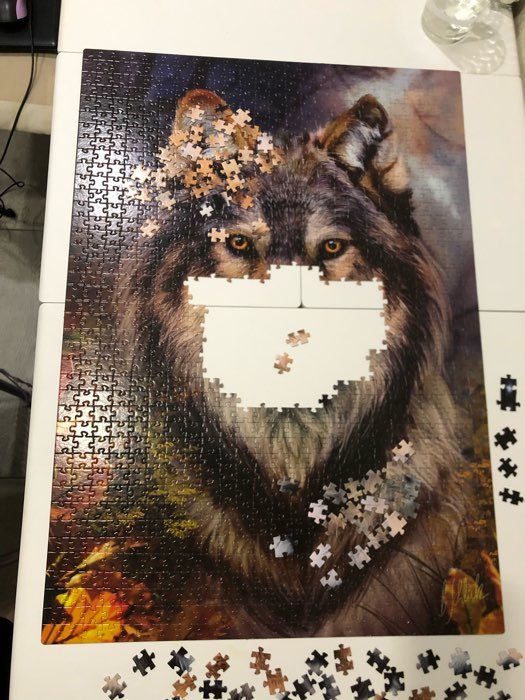 Фотография покупателя товара Пазлы «Бенте Шлик. Волк», 1000 элементов - Фото 2