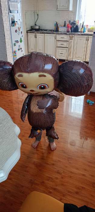 Фотография покупателя товара Воздушный шар фольгированный 33" «Чебурашка» - Фото 1