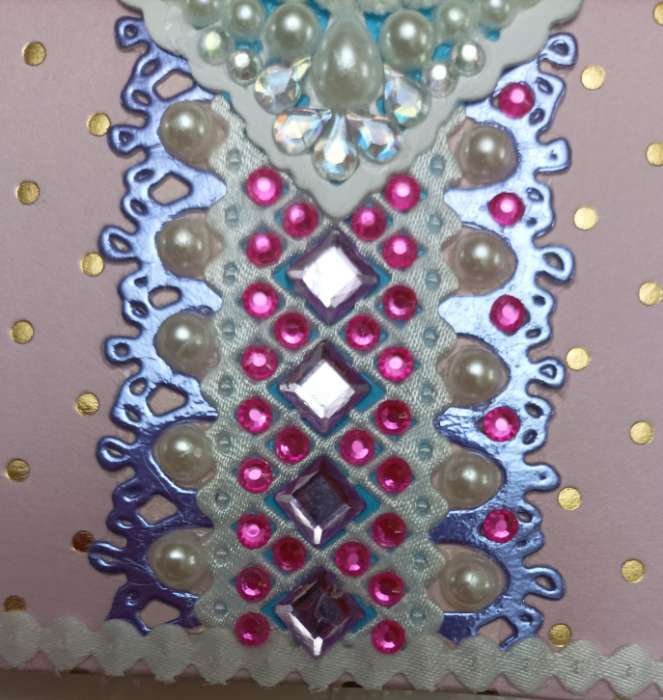 Фотография покупателя товара Наклейка - стразы «Подвесы», на шею, запястье, розовая, 35×8 см - Фото 2