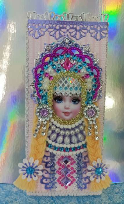 Фотография покупателя товара Наклейка - стразы «Узор из ромба. Браслет», розовая, 35×8 см - Фото 2