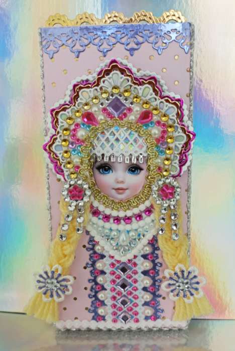 Фотография покупателя товара Наклейка - стразы «Узор из ромба. Браслет», розовая, 35×8 см - Фото 3