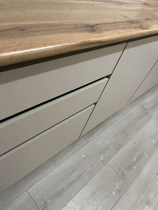 Фотография покупателя товара Кухонный гарнитур угловой в потолок «Виктория», 3000×1600 мм, цвет графит/дуб крафт - Фото 14