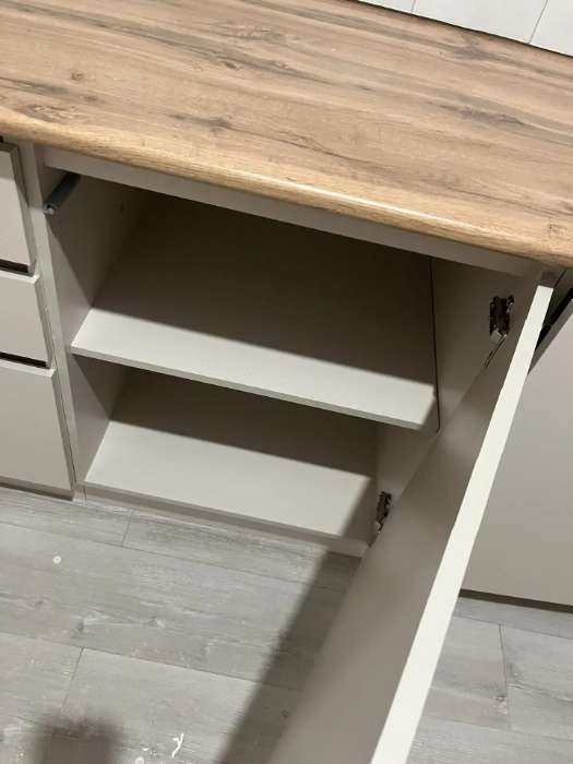 Фотография покупателя товара Кухонный гарнитур угловой в потолок «Виктория», 3000×1600 мм, цвет графит/дуб крафт - Фото 13