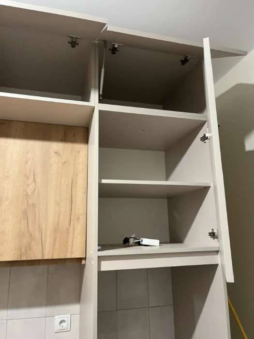 Фотография покупателя товара Кухонный гарнитур угловой в потолок «Виктория», 3000×1600 мм, цвет графит/дуб крафт - Фото 16