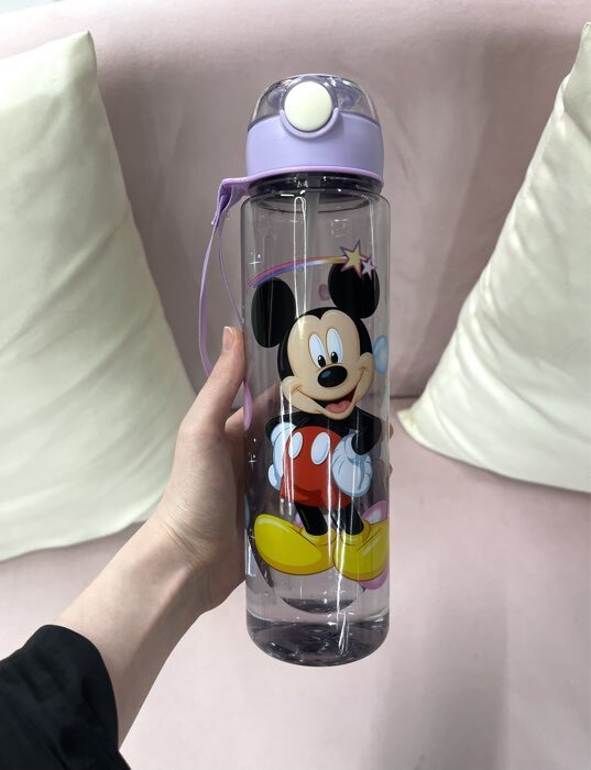 Фотография покупателя товара Бутылка для воды пластиковая с трубочкой «Человек-паук», 800 мл - Фото 1