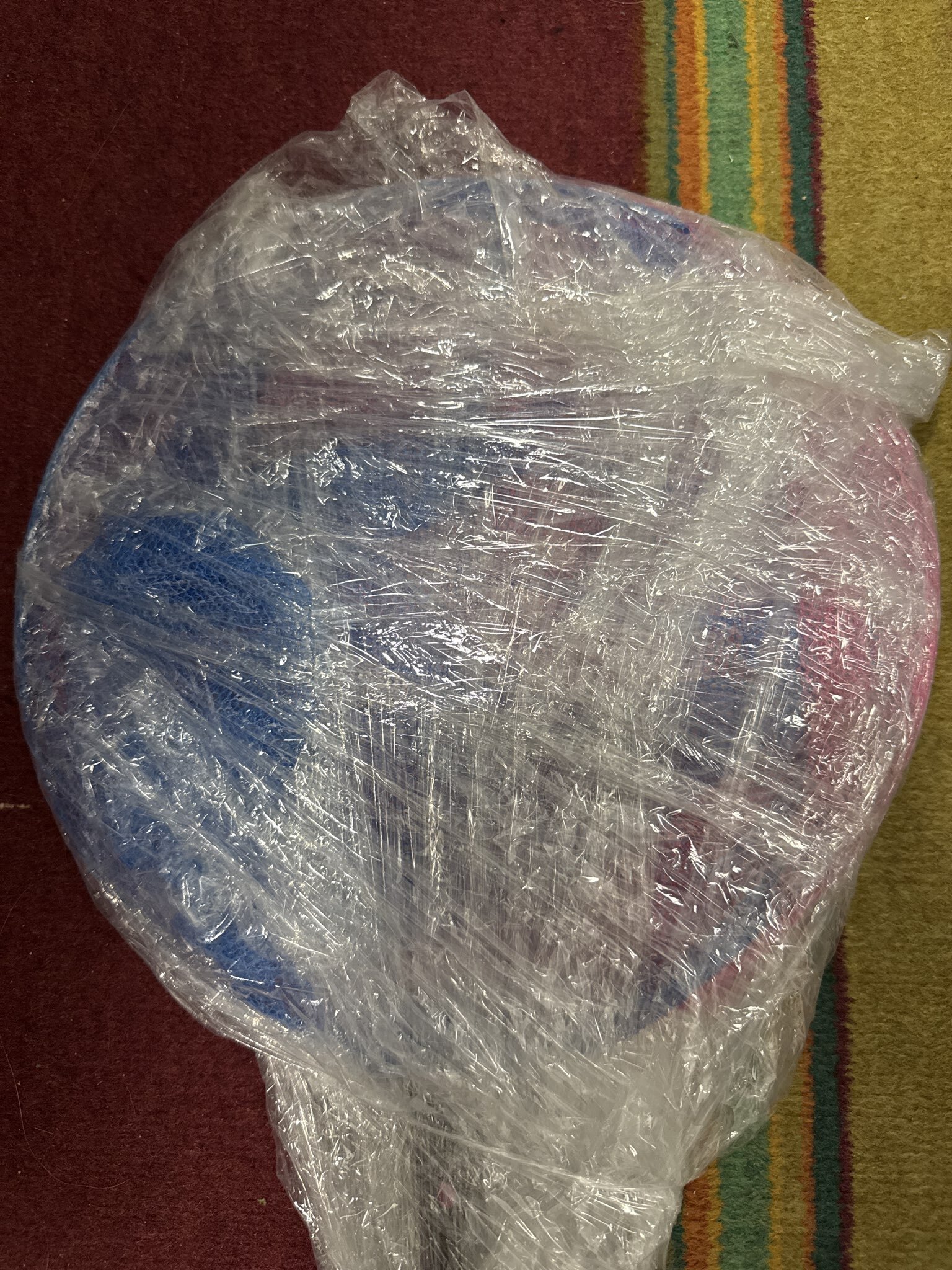 Фотография покупателя товара Сачок детский, ручка чёрный горох, 120 см, d=28 см, МИКС - Фото 1