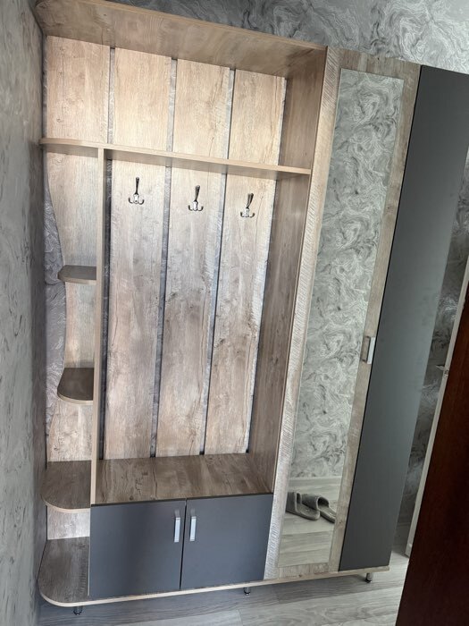 Фотография покупателя товара УЦЕНКА Прихожая Лика 1, 1500×370×2150, Дуб юкон/Графит - Фото 2