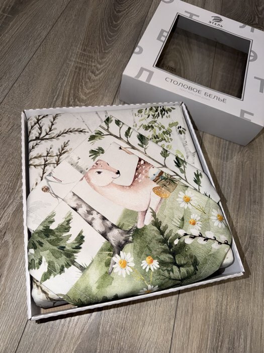 Фотография покупателя товара Скатерть «Этель. Пасха в лесу», 148×218±2 см с ГМВО, 100% хлопок, саржа 190 г/м² - Фото 1