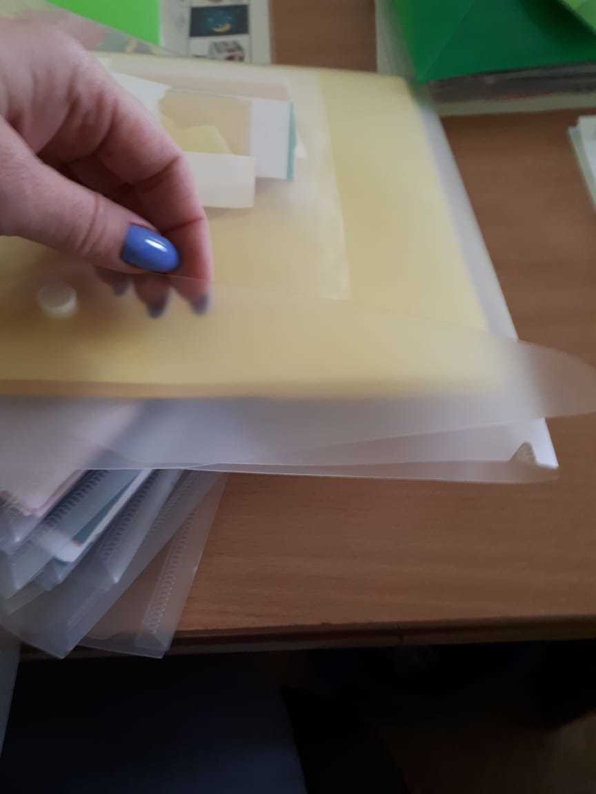 Фотография покупателя товара Папка-конверт на кнопке А4, 180 мкм, Calligrata, прозрачная, бесцветная - Фото 1
