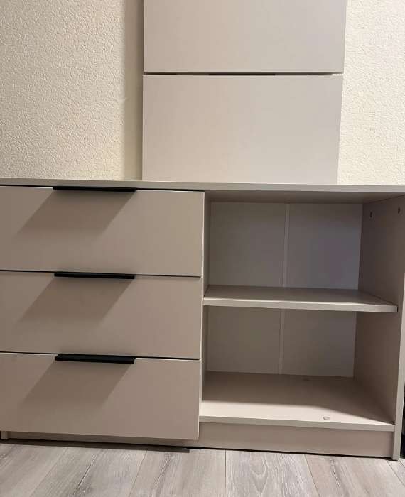 Фотография покупателя товара Комод напольный №18, 3 ящика, 986×354×653 мм, цвет кашемир - Фото 1