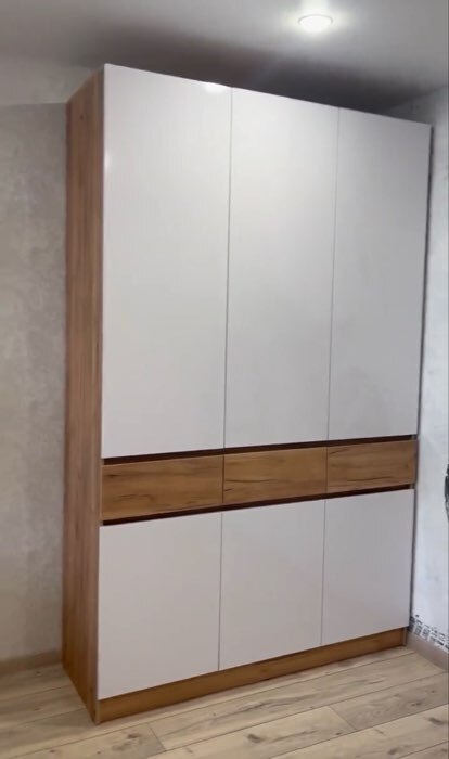 Фотография покупателя товара Шкаф двухстворчатый «Роджина», 1000×520×2400 мм, цвет дуб крафт/графит - Фото 2