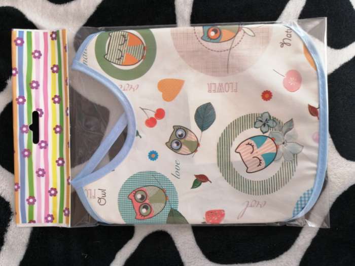 Фотография покупателя товара Нагрудник из ткани с ПВХ покрытием, «Мишки», цвет МИКС
