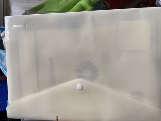 Фотография покупателя товара Папка-конверт на кнопке А4, 180 мкм, ErichKrause Diagonal Pastel, с тиснением, непрозрачная, микс - Фото 9