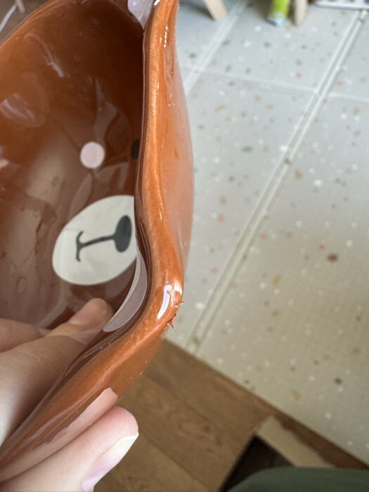 Фотография покупателя товара Тарелка суповая керамическая «Медведь», 13×11×5.5 см, 300 мл - Фото 4