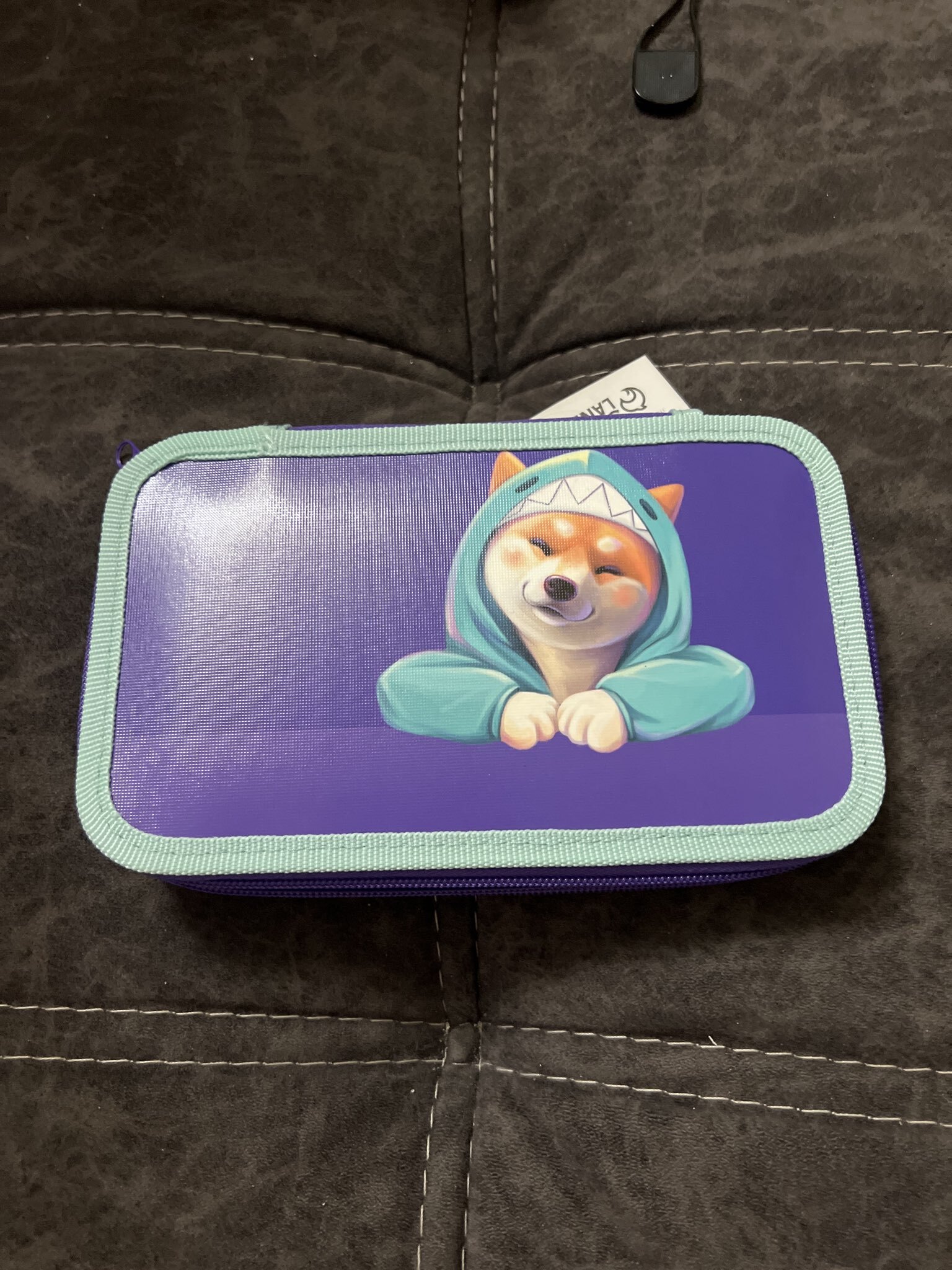 Фотография покупателя товара Пенал школьный, 2 секции, 12.5×20.5×4 см «Цветок» - Фото 2