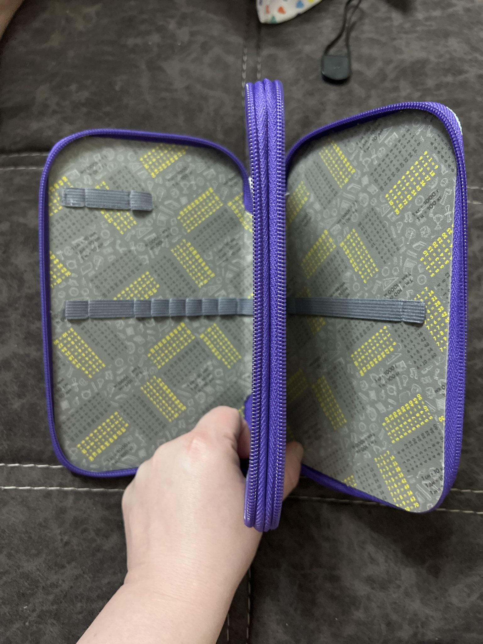 Фотография покупателя товара Пенал школьный, 2 секции, 12.5×20.5×4 см «Цветок» - Фото 1