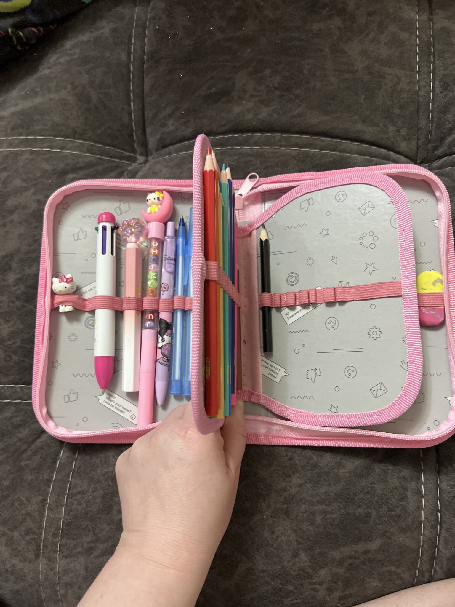 Фотография покупателя товара Пенал школьный, 3 секции, 14×21×4 см «Лисичка» - Фото 2