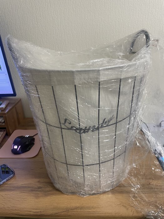 Фотография покупателя товара Корзина для белья Доляна «Лофт», 35×40 см - Фото 1