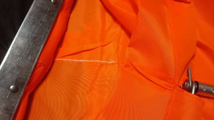 Фотография покупателя товара Совок для сбора мусора, алюминиевый черенок, непромокаемый мешок, 50 см, 83×30×22 см - Фото 3