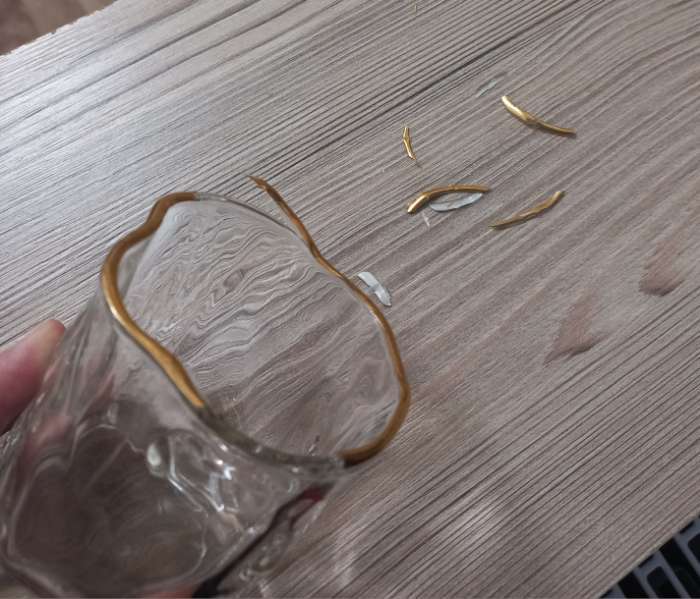 Фотография покупателя товара Набор стаканов IceBar.Gold, 250 мл, 8×7.7 см, 6 шт., с золотой отводкой, стекло, прозрачный - Фото 2