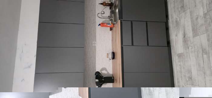 Фотография покупателя товара Кухонный гарнитур для маленькой кухни «Мори», 1500×600 мм, цвет графит - Фото 2