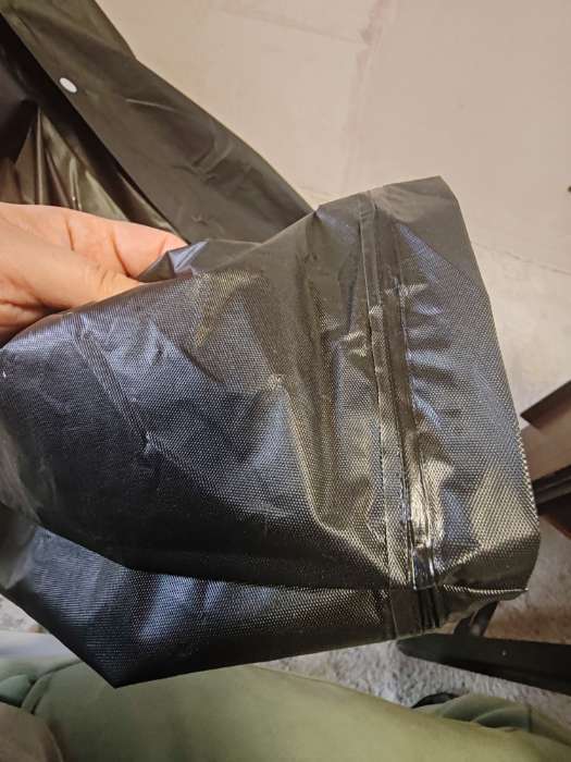 Фотография покупателя товара Дождевик - плащ, взрослый, размер 44-50, ЭВА матовая 140 г, чёрный - Фото 5