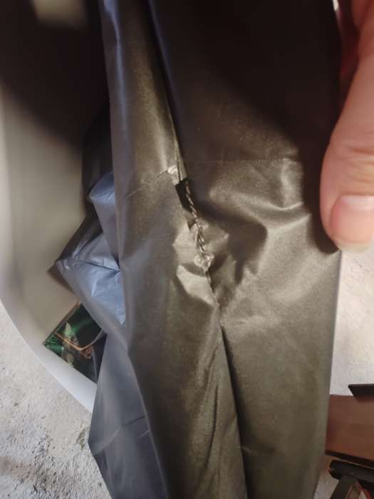 Фотография покупателя товара Дождевик - плащ, взрослый, размер 44-50, ЭВА матовая 140 г, чёрный - Фото 6