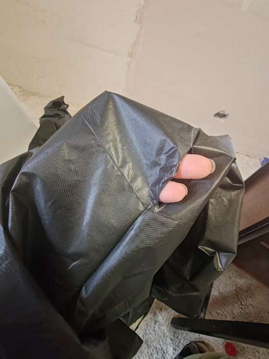 Фотография покупателя товара Дождевик - плащ, взрослый, размер 44-50, ЭВА матовая 140 г, чёрный - Фото 7