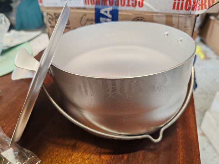 Фотография покупателя товара Котелок туристический, 2.5 л, с крышкой, штампованный алюминий - Фото 1