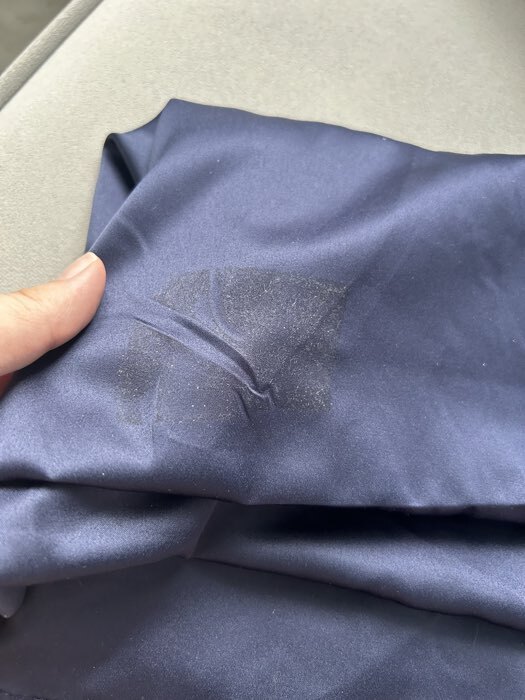 Фотография покупателя товара Скатерть «Этель» Sapphirine, 150×180 см, тёмно-синяя - Фото 2